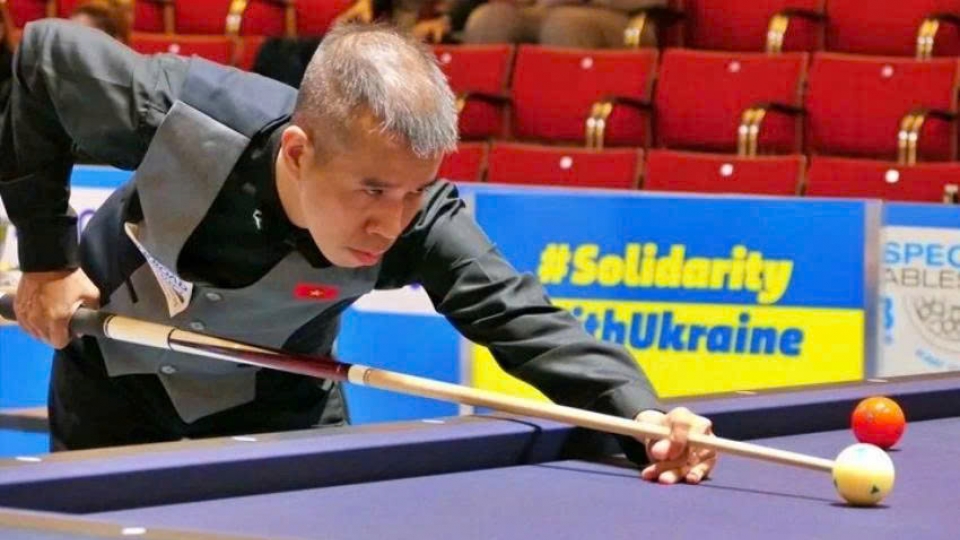 Vietnamese cueist Tran Quyet Chien advances to World Games semi-finals